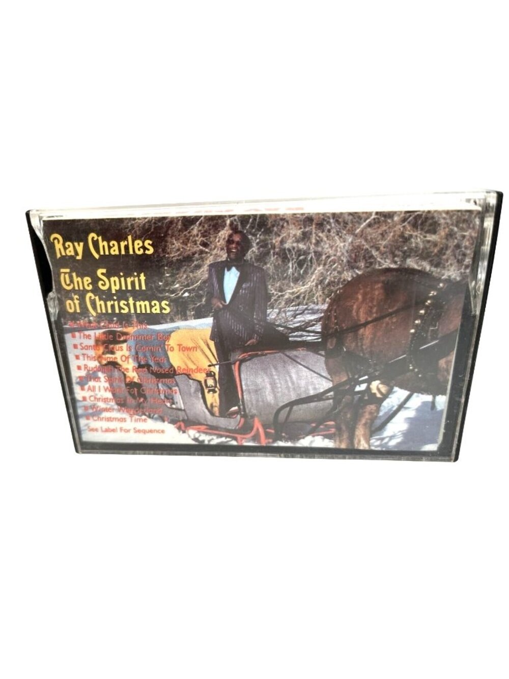 Ray Charles "The Spirit Of Christmas" Cassette Album 1985 CBS Records Vintage